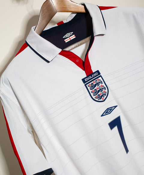 England 2003 Beckham Reversible Home Kit (L)