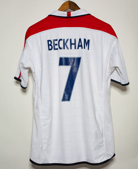 England 2003 Beckham Reversible Home Kit (L)