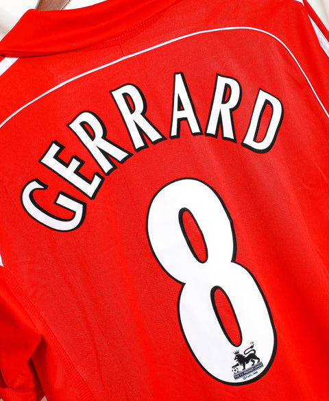 2006 Liverpool Home #8 Gerrard ( L )