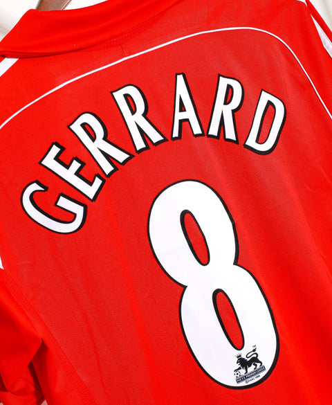 2006 Liverpool Home #8 Gerrard ( L )