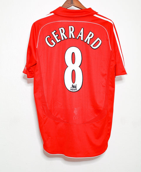 2006 Liverpool Home #8 Gerrard ( L )