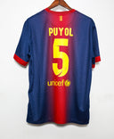 Barcelona 2012-13 Puyol Home Kit (XL)