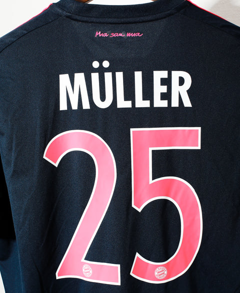 2015 Bayern Munich Away #25 Muller ( M )