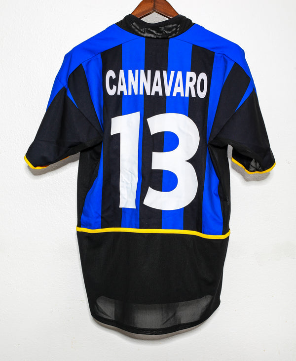 Inter Milan 2002-03 Cannavaro Home Kit (M)