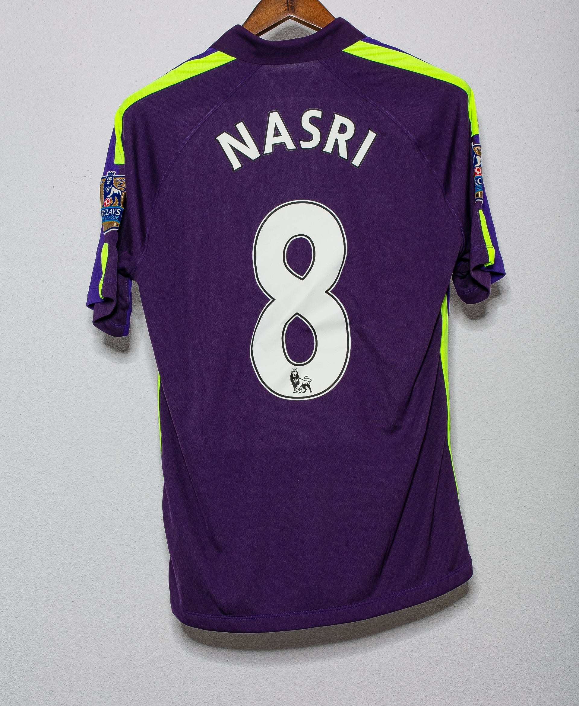 Manchester City No8 Nasri Sec Away Soccer Club Jersey
