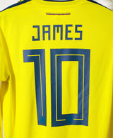2018 Colombia Home Long Sleeve #10 James ( M )