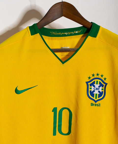 Brazil 2008 Ronaldinho Home Kit (XL)