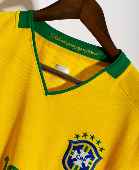 Brazil 2008 Ronaldinho Home Kit (XL)