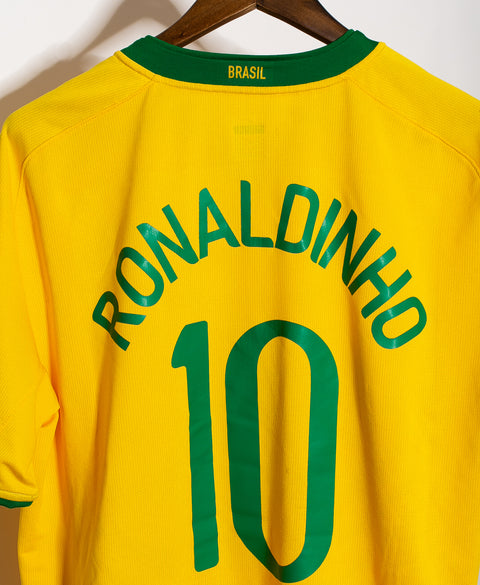 Brazil 2008 Ronaldinho Home Kit (XL)