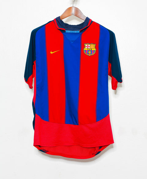 2003 FC Barcelona Home #10 Ronaldinho ( M )