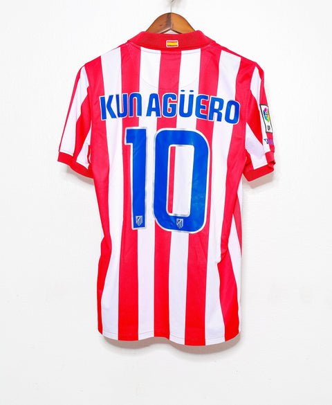 2009 Atletico Madrid Home #10 Kun Aguero ( M )