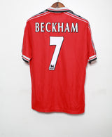 1999 Manchester United Home #7 Beckham ( L )