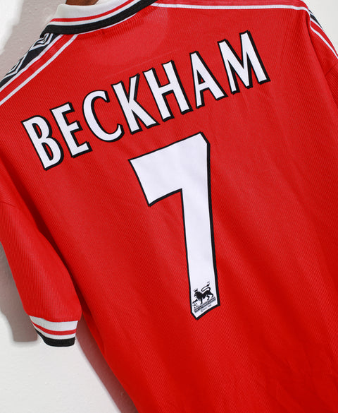 1999 Manchester United Home #7 Beckham ( L )