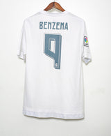 2015 - 2016 Real Madrid Home #9 Benzema ( L )