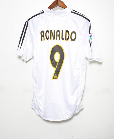 2004 - 2005 Real Madrid Home #9 Ronaldo ( M )