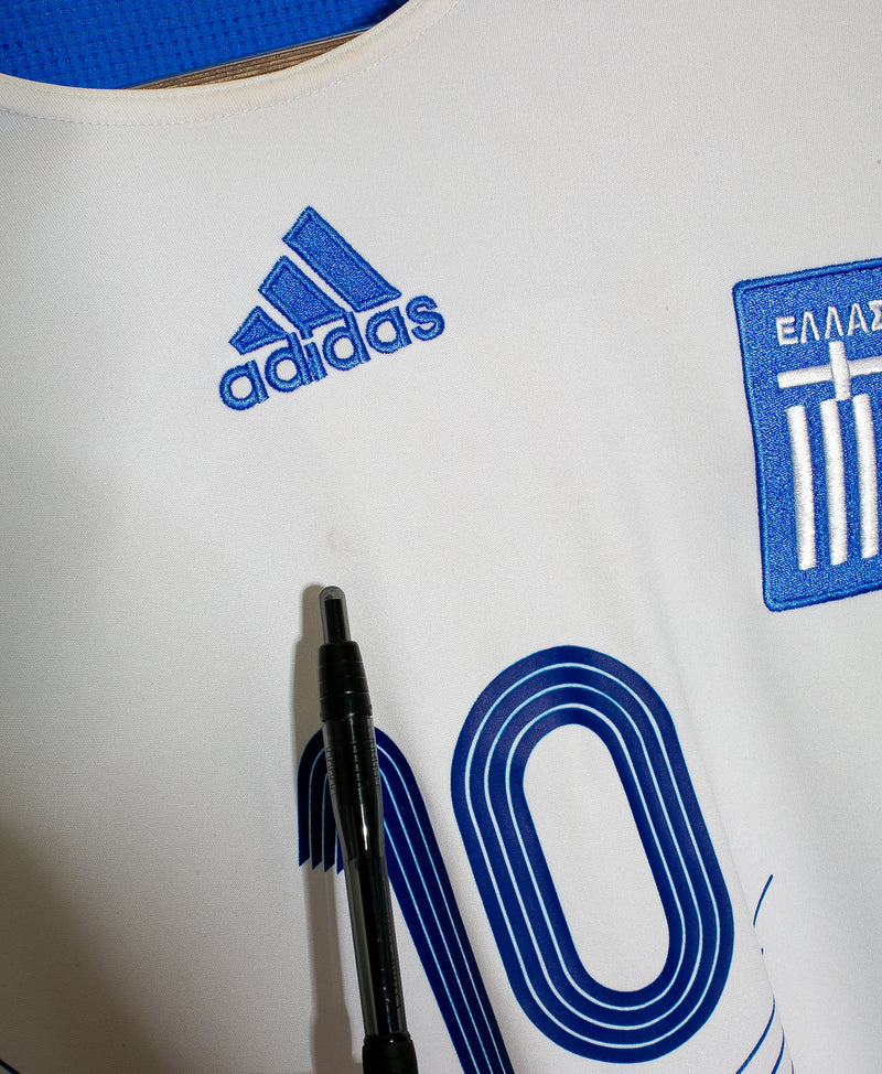 GREECE NATIONAL TEAM 2006 2008 AWAY FOOTBALL SHIRT JERSEY ADIDAS XL