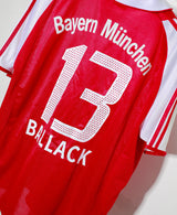 2003 Bayern Munich Home #13 Ballack ( L )