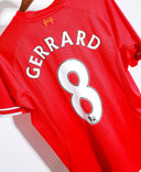 2013 Liverpool Home #8 Gerrard ( M )