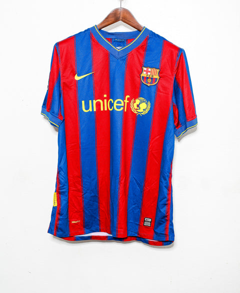 2009 FC Barcelona Home #5 Puyol ( L )