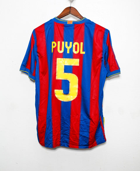 2009 FC Barcelona Home #5 Puyol ( L )