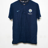Manchester City Mock Polo Shirt (L)