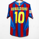 2005 FC Barcelona Home #10 Ronaldinho