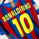 2005 FC Barcelona Home #10 Ronaldinho