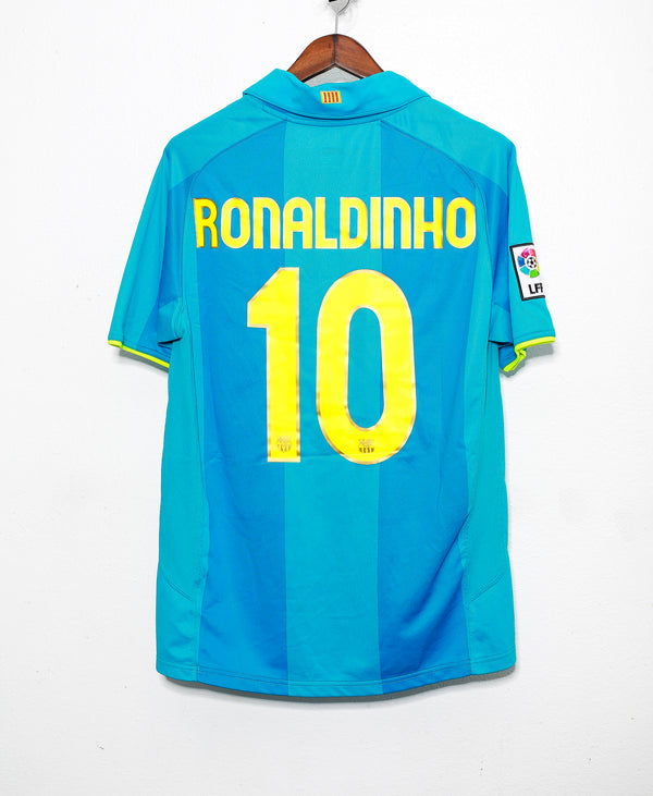 2007 FC Barcelona Away #10 Ronaldinho ( M )