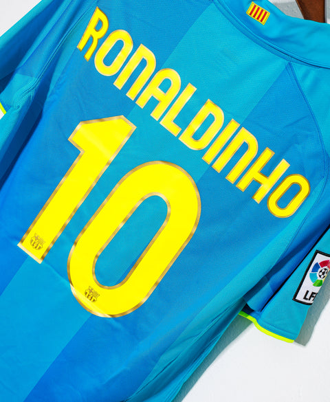 2007 FC Barcelona Away #10 Ronaldinho ( M )