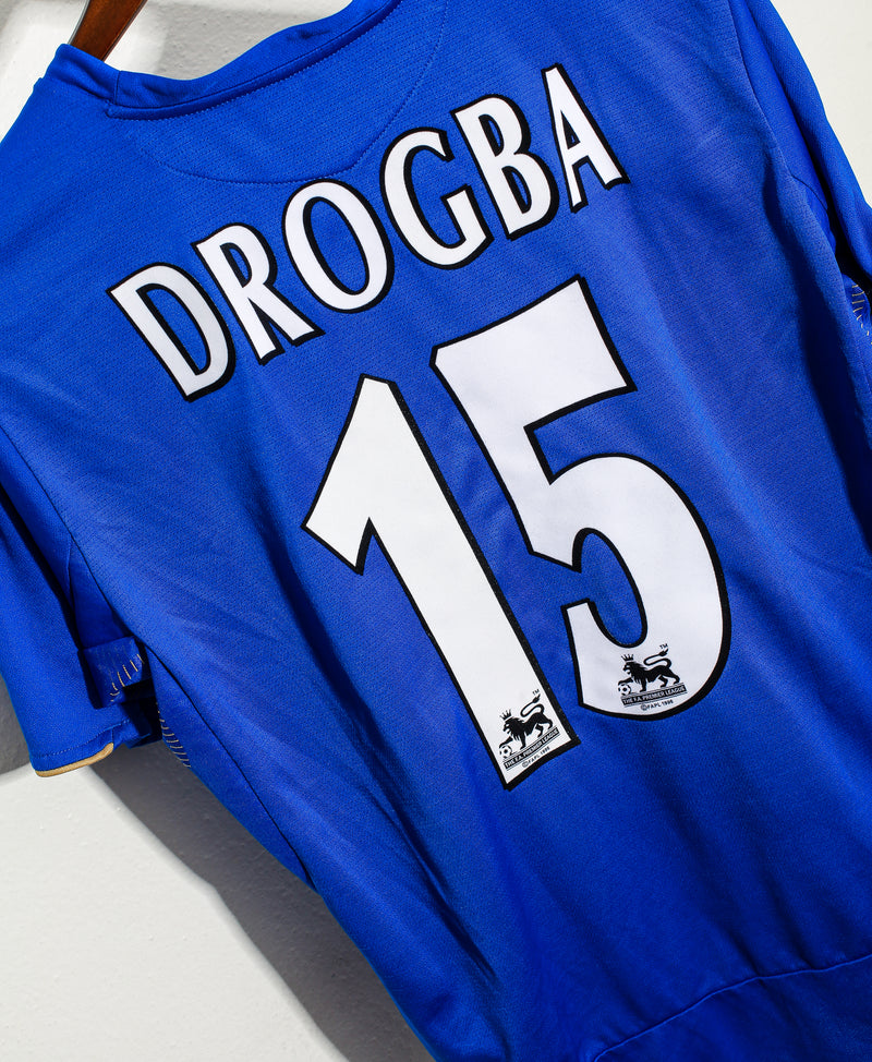 2005-06 Chelsea Centenary Home Shirt Drogba #15 (Very Good 6/10)