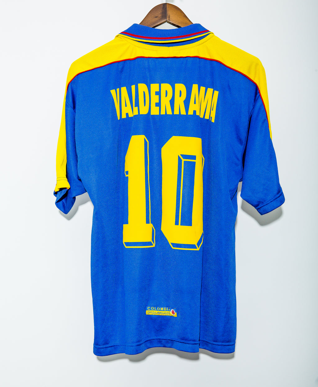 Colombia No10 Valderrama Home Long Sleeves Soccer Country Jersey