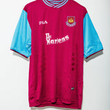 2001 - 2002 West Ham Home Kit #10 Di Canio( XL )