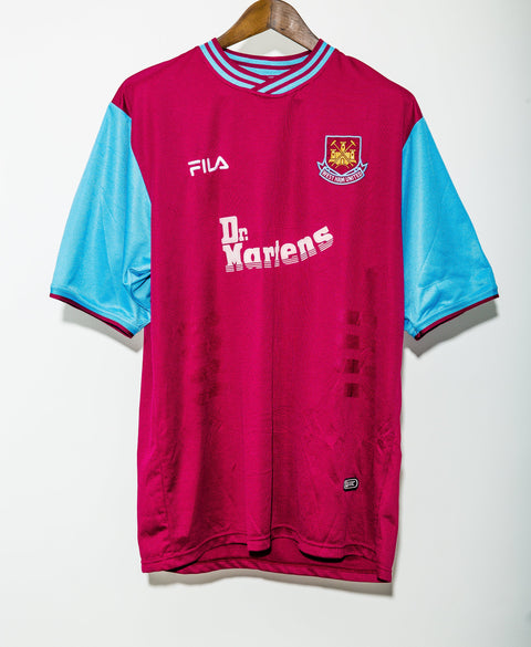 2001 - 2002 West Ham Home Kit #10 Di Canio( XL )