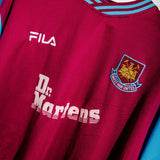2001 - 2002 West Ham Home Kit #10 Di Canio( XL )