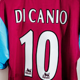 2001 - 2002 West Ham Home Kit #10 Di Canio( XL )