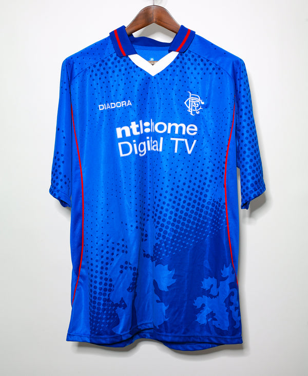 2002/03 Rangers Home Football Shirt / Old Diadora Soccer Jersey