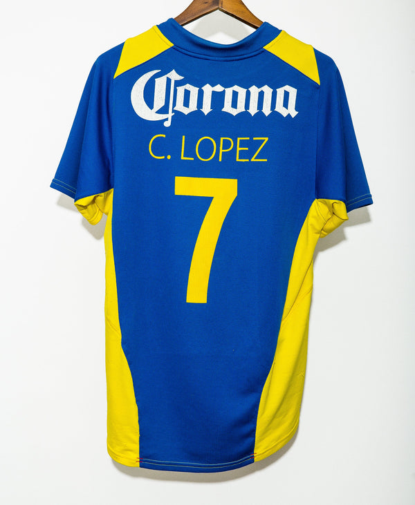 2004 - 2005 Club America Away #7 C. Lopez ( L )