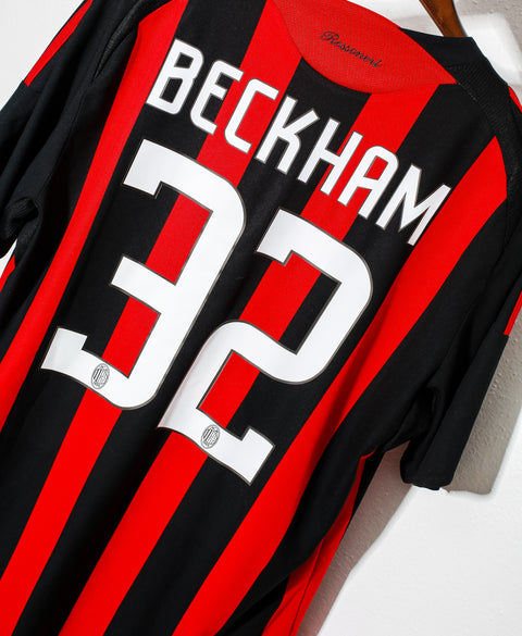 AC Milan 2008-09 Beckham Home Kit #32 (L)