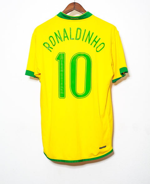 2006 Brazil Home #10 Ronaldinho ( XL )