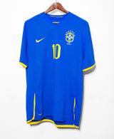 2008 Brazil Away #10 Ronaldinho ( XL )