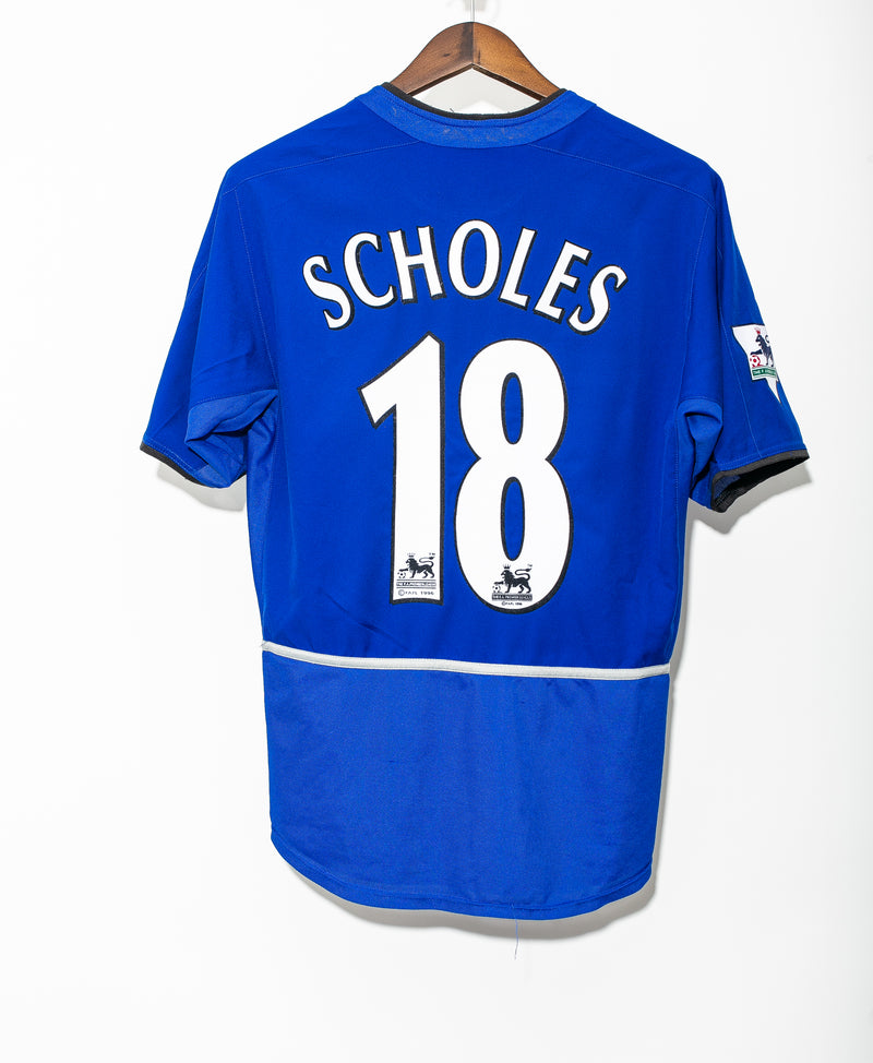 Manchester United 2002-03 Scholes Third Kit ( S )