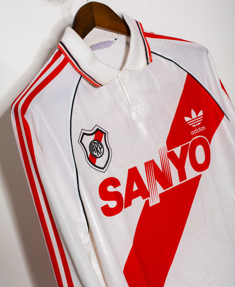 River Plate 1992-93 Long Sleeve Home Kit (L)