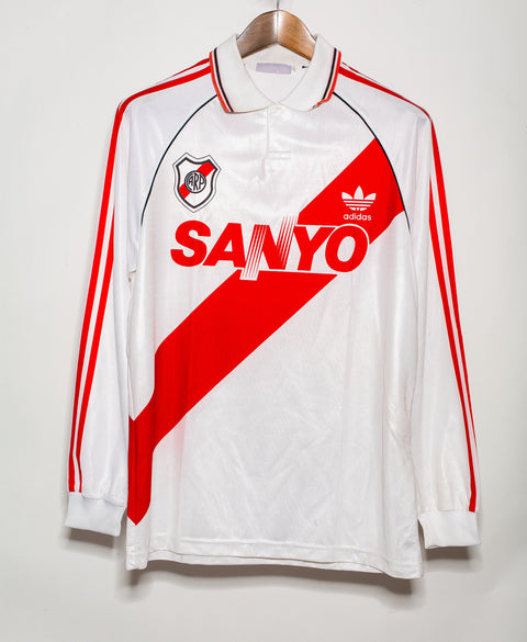 River Plate 1992-93 Long Sleeve Home Kit (L)