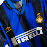 Inter Milan 1995-96 Roberto Carlos Home Kit (YL)