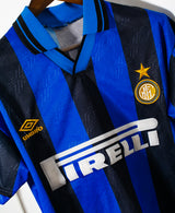 Inter Milan 1995-96 Roberto Carlos Home Kit (YL)