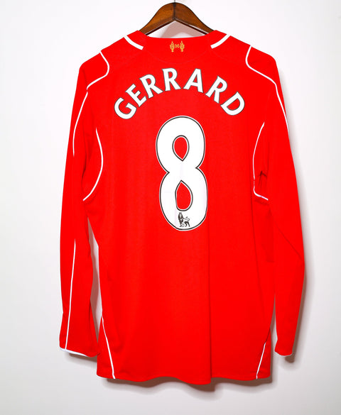 2014-15 Liverpool Gerrard Long Sleeve Home Kit (XL)