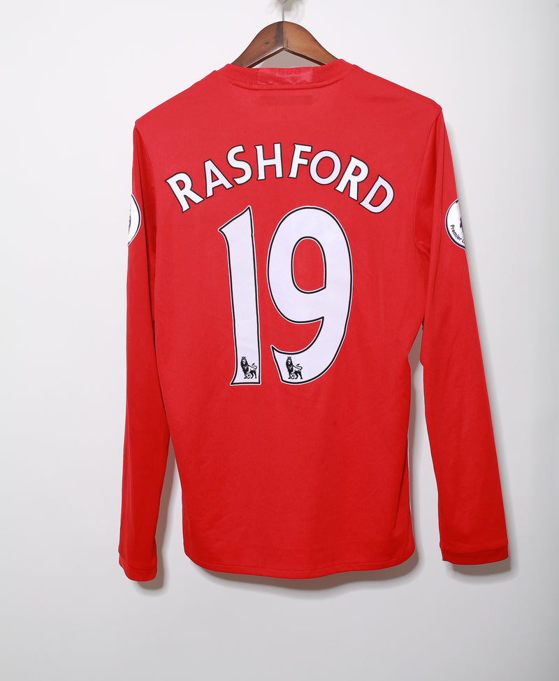 Manchester United 2016-17 Long Sleeve Rashford Home Kit (M)