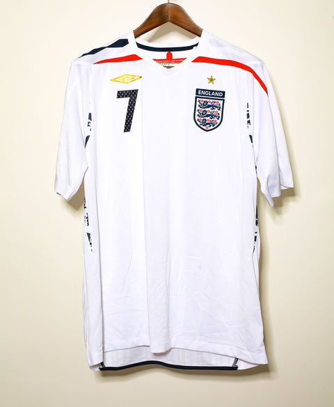 England 2008 Beckham Home Kit (XL)