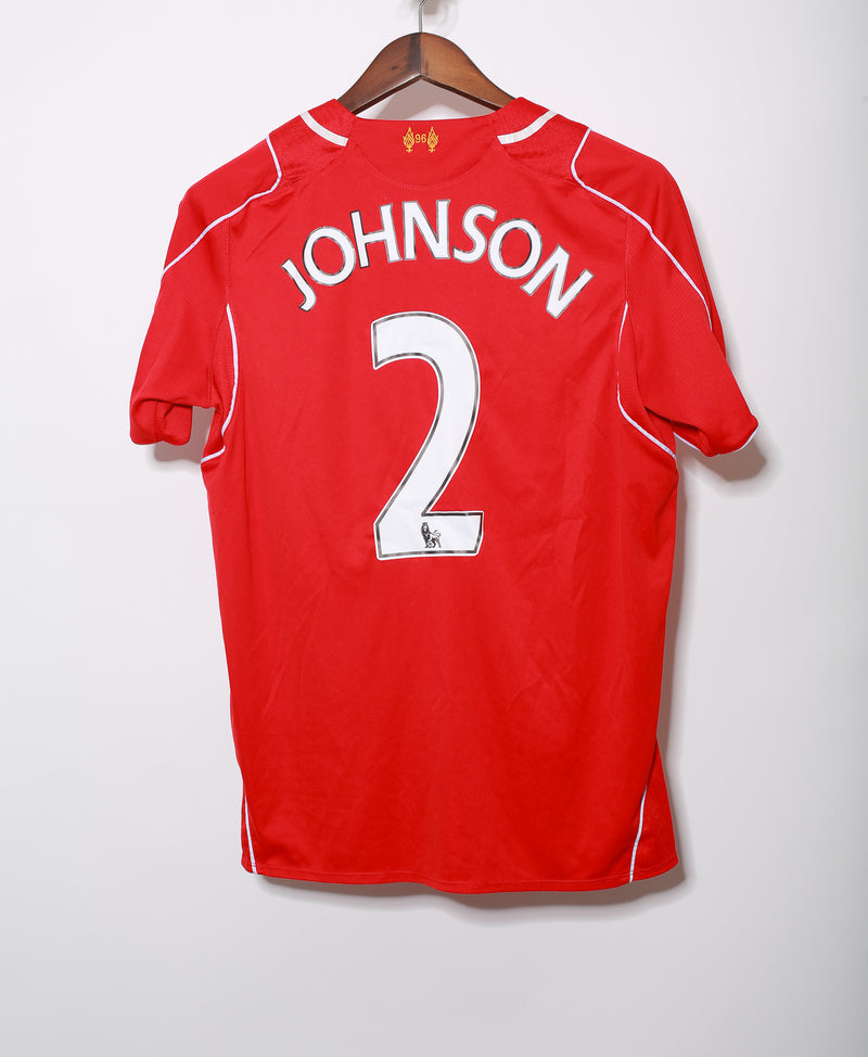 2014 - 2015 Liverpool Home Kit #2 Johnson ( M )
