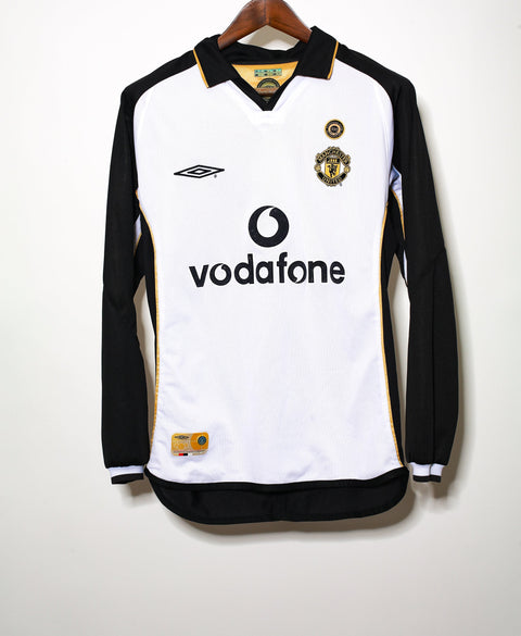 2001-02  Manchester United Beckham Long Sleeve Centenary Kit (S)